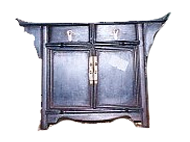 (image for) Traditional Chinese side board in miniature with functioning drawers and doors